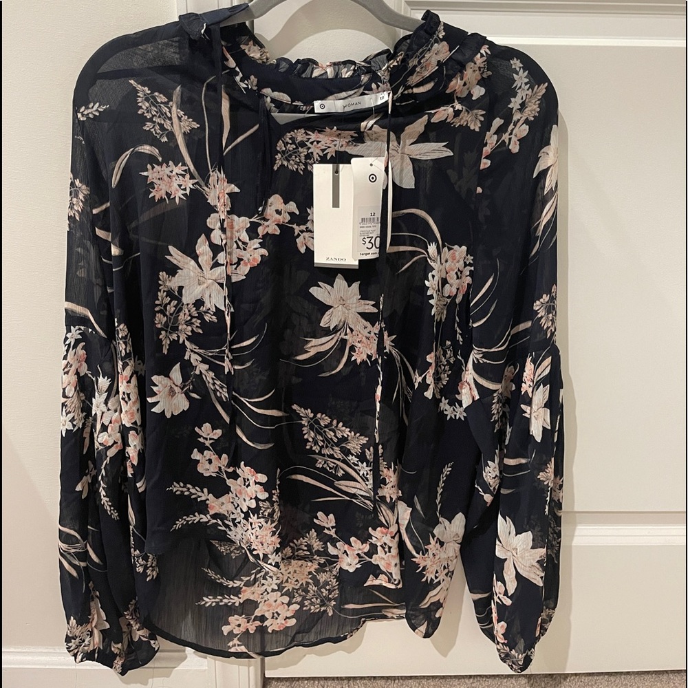 Top Blouse Shirt - Black